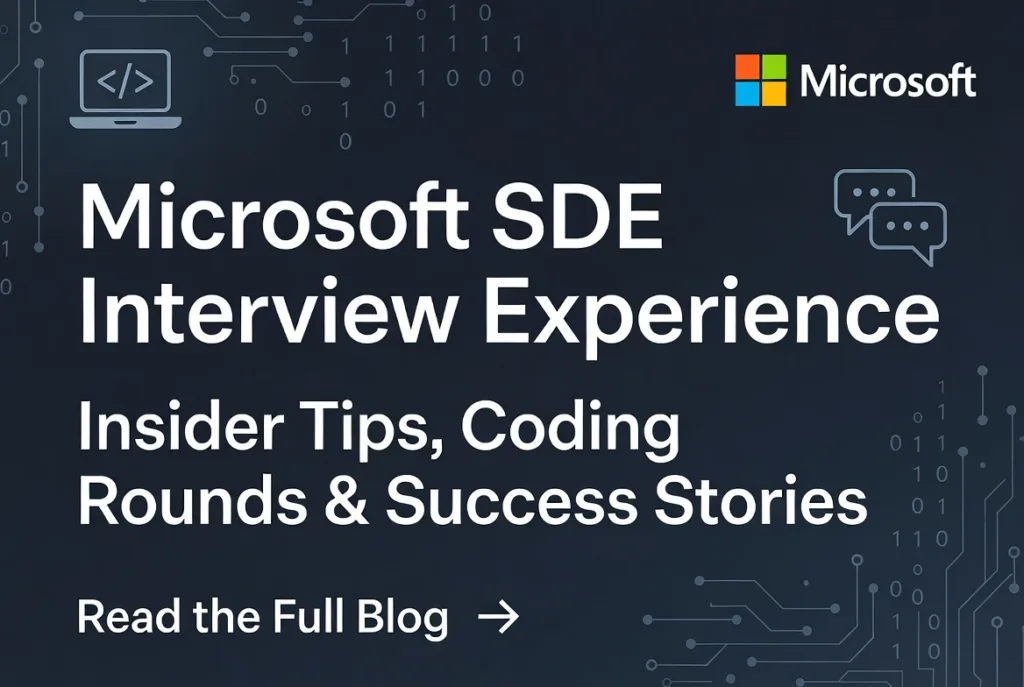 微软 SDE 面经 |四轮 Loop 全记录,Coding + 系统设计 + OOD 微软 SDE 面经 |四轮 Loop 全记录,Coding + 系统设计 + OOD