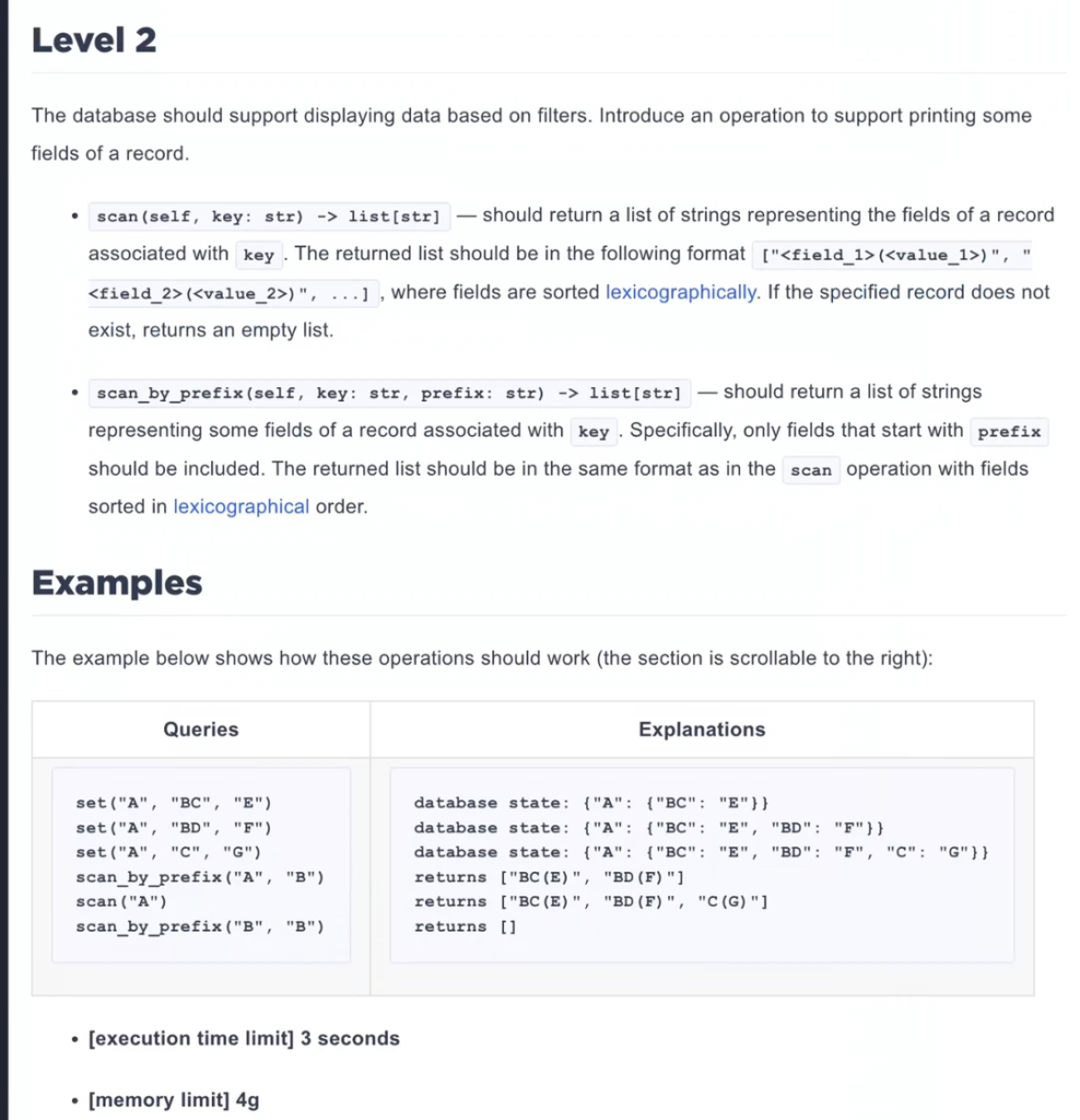 Coinbase OA 复盘｜CodeSignal 内存数据库四级递进题,一次写通