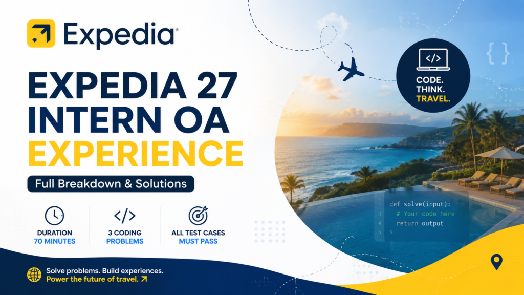 Expedia 27 NG OA 复盘｜难度极高，第三题才是重头戏