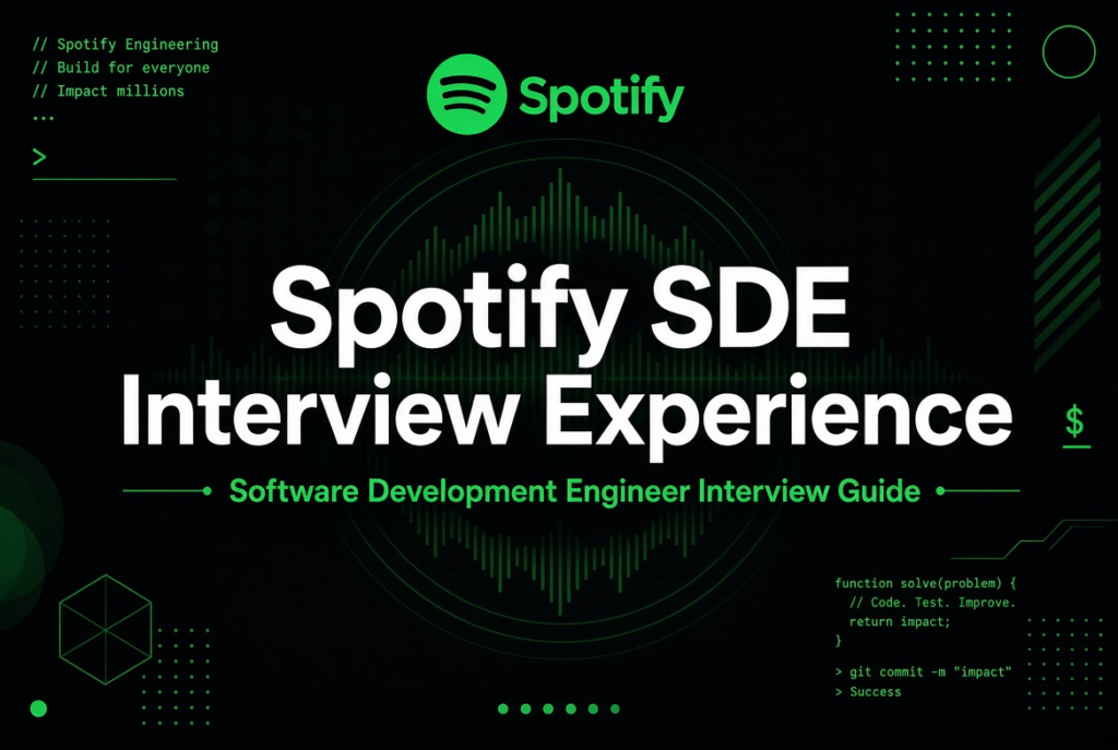 Spotify Interview Questions 面经｜四轮全记录，英国 SDE 微过上岸