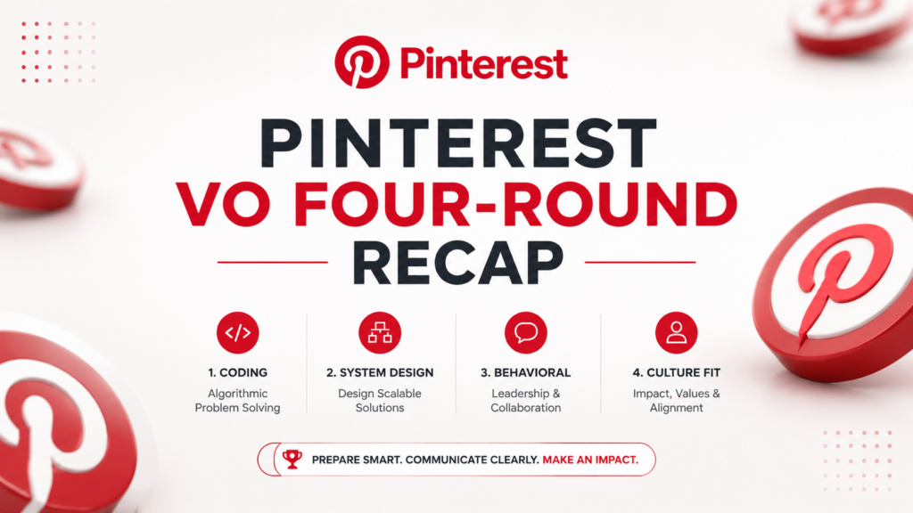 Pinterest VO 四轮复盘｜Coding 扎实 + 项目能讲透就稳