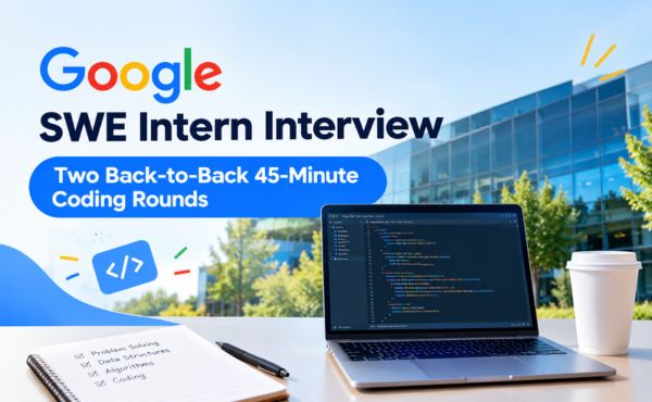 Google SWE Intern Interview｜两轮 Back-to-Back Coding 45 分钟