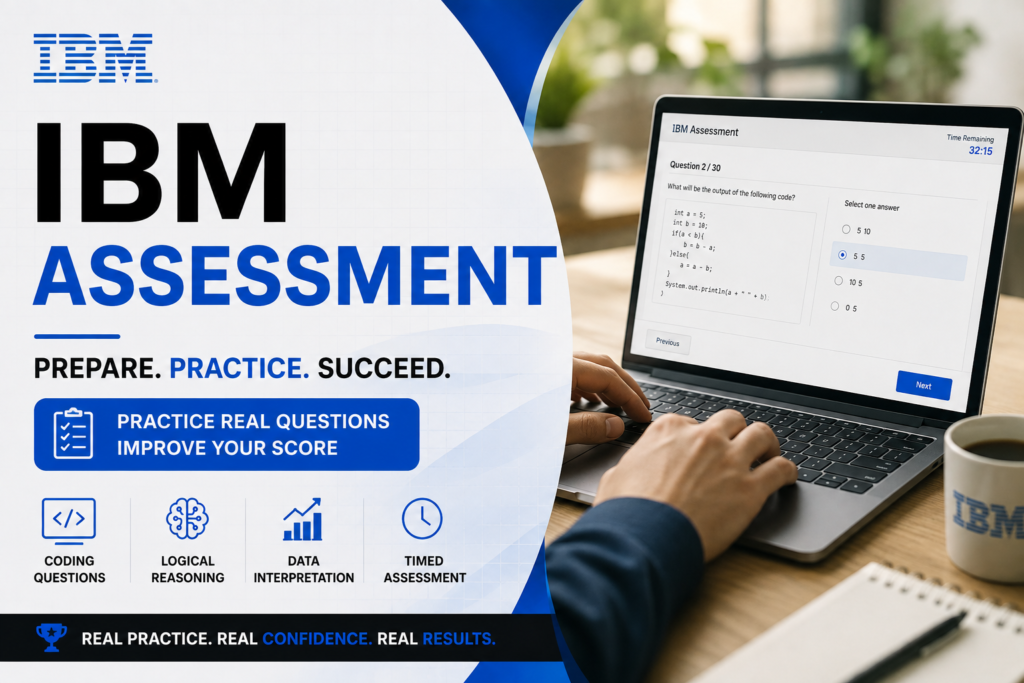 IBM Assessment 面经｜两题，进去二十分钟就出来了
