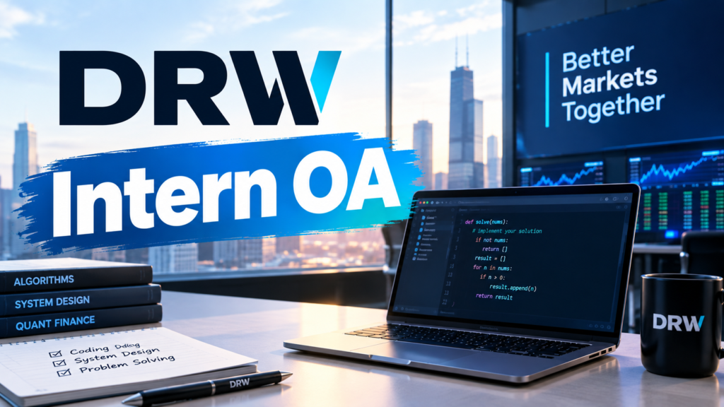 DRW Intern OA｜两题安全拿下，读清条件比算法更重要